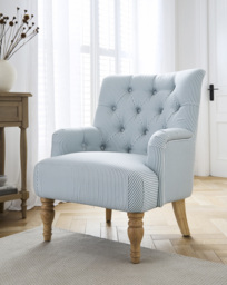 Julipa Mae Striped Accent Chair Blue - Julipa - thumbnail 1
