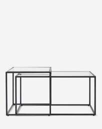 Regent Nested Coffee Table Black - JD Williams - thumbnail 2