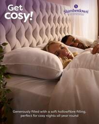 Slumberdown Cosy Nights Back Pillows White - Slumberdown - Size: PAIR - thumbnail 2