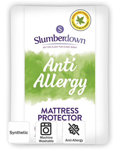 Anti-allergy Mattress Protector White - Size: KING - image 1