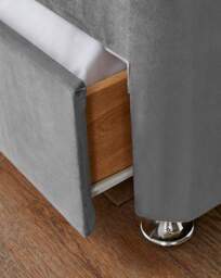 Silentnight 4000 4 Drawer Divanset Charcoal - Silentnight - Size: DOUBLE - thumbnail 3