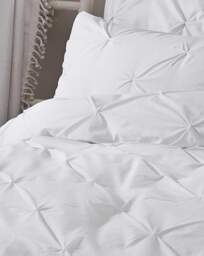 Serene Lara Duvet Cover Set White - Serene - Size: SINGLE - thumbnail 2