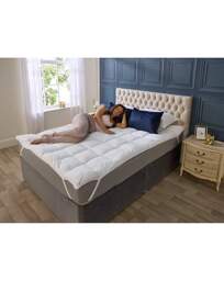 Downland Cloud 5cm Mattress Topper White - Downland - Size: KING - thumbnail 3