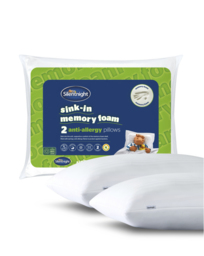 Silentnight Anti-Allergy 2 Pack Pillow White - Silentnight