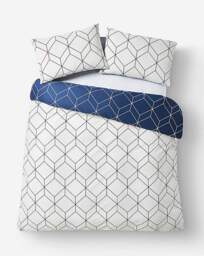 Oberon Duvet Cover Set Navy - JD Williams - Size: DOUBLE - thumbnail 3