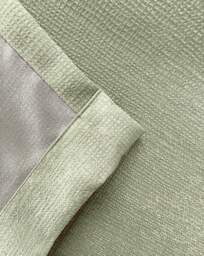 Matrix Pencil Pleat Thermal Curtain Green - Enhanced Living - Size: 167 x 229cm - thumbnail 4