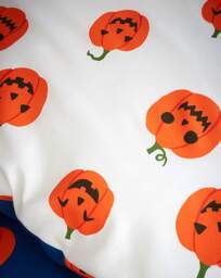 CL Halloween Pumpkins Duvet Cover Set Navy - Catherine Lansfield - Size: SINGLE - thumbnail 4