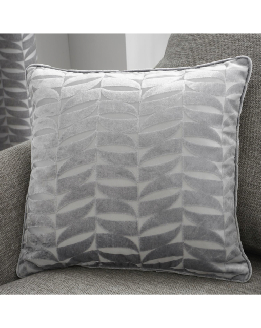 Curtina Kendal Filled Cushion Silver - Dreams & Drapes - Size: 43X43CM - image 1