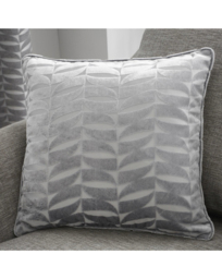 Curtina Kendal Filled Cushion Silver - Dreams & Drapes - Size: 43X43CM