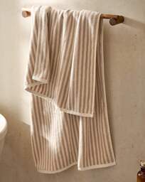 Yard Hebden Stripe Cotton Towel Natural - Yard - Size: Bath Towel - thumbnail 3