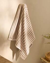 Yard Hebden Stripe Cotton Towel Natural - Yard - Size: Bath Towel - thumbnail 1