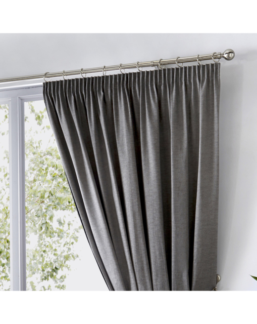 Fusion Dijon Thermal Curtains Charcoal - Fusion - Size: 167 x 137cm - image 1