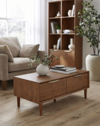 Westcote 2 Drawer Coffee Table Walnut - JD Williams - thumbnail 1