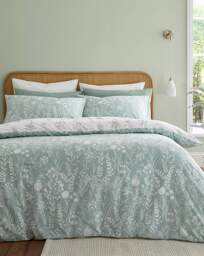 Bianca Wild Flowers Duvet Cover Set Green - Bianca - Size: KING - thumbnail 2