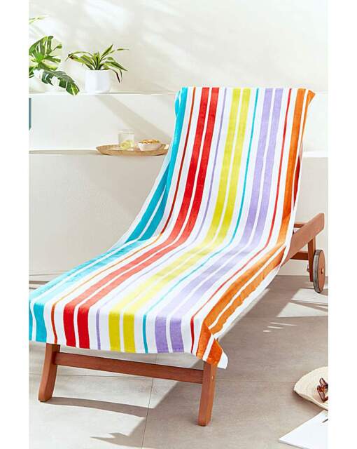 CL Rainbow Lounger Towel Multi - Catherine Lansfield - image 1