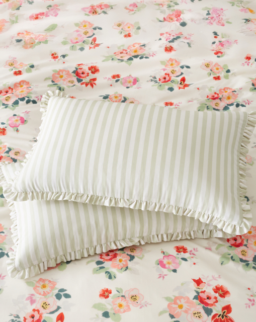 Cath Kidston Canopy Stripe Pillowcase Green - Cath Kidston - Size: PAIR - image 1