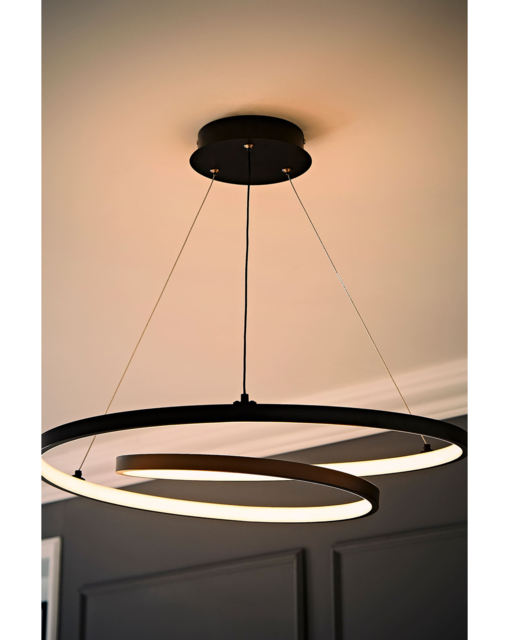 Infinity Integrated LED Ceiling Light Black - ValueLights - image 1