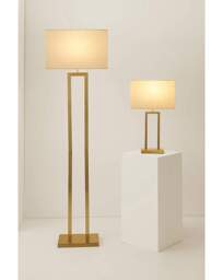 Gloria Gold Double Stem Floor Lamp Gold - ValueLights - thumbnail 5