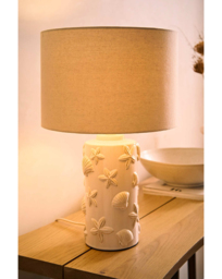 Selene Seashell Table Lamp White - ValueLights - thumbnail 1