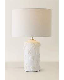 Selene Seashell Table Lamp White - ValueLights - thumbnail 2