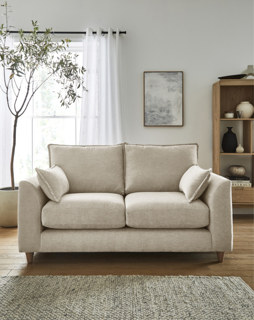 Harlequin Chenille 2 Seater Sofa Natural - JD Williams - image 1