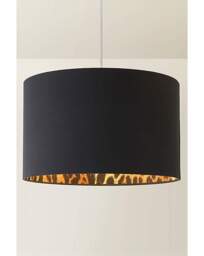 Oasis Black Drum Shade 30cm Black - ValueLights - thumbnail 3