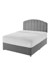 Silentnight Fabric Divan Base Only Grey - Silentnight - Size: DOUBLE - thumbnail 2