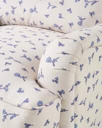 Wisteria Floral Armchair Cream/Blue - JD Williams - thumbnail 4