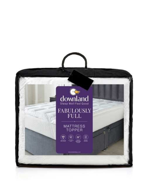Fabulously Full Mattress Topper White - Downland - Size: SINGLE - image 1