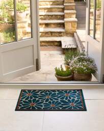 My Mat Nylon Indoor Boho Floral Doormat Multi - My Mat - Size: 50X75 - thumbnail 1