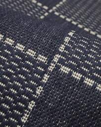 Checked Gel Flatweave Rug Navy - Homemaker - Size: 160X225 - thumbnail 3