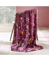 Catherine Lansfield Fleece Throw Plum Plum - Catherine Lansfield - Size: 130X170 - thumbnail 1