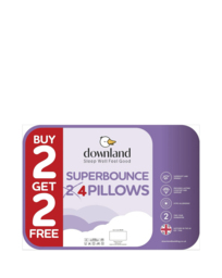 Downland Superbounce Pack of 4 Pillows White - Downland - Size: PACK 4
