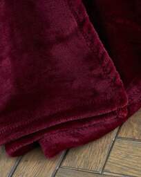 Raschel Velvet Throw RED - Catherine Lansfield - Size: 200X240 - thumbnail 3