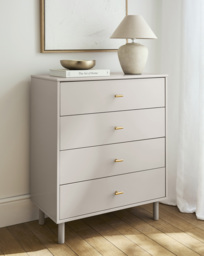 Coates 4 Drawer Small Chest Taupe - JD Williams