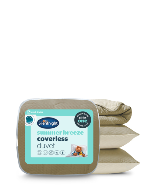 Silentnight Summer Breeze 4.5 Tog Duvet Sage/Cream - Silentnight - Size: DOUBLE - image 1