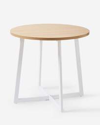 Keswick Compact Dining Set White/Oak-Effect - JD Williams - thumbnail 4