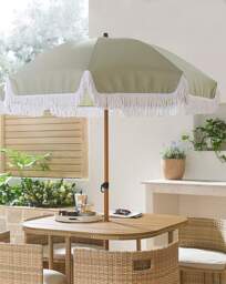 Fringed Parasol - 1.8m Green - thumbnail 1