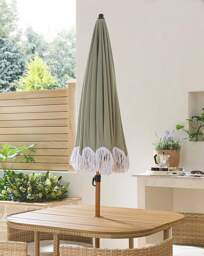 Fringed Parasol - 1.8m Green - thumbnail 5