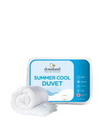 Downland 4.5 Tog Summer Cool Duvet White - Size: SINGLE