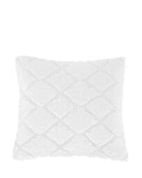 Cosy Diamond Cushion White - Catherine Lansfield - Size: 43X43 - thumbnail 3