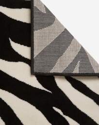 Maestro Zebra Print Woven Rug Black/White - Homemaker - Size: 120X170 - thumbnail 2