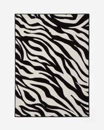 Maestro Zebra Print Woven Rug Black/White - Homemaker - Size: 120X170 - thumbnail 4