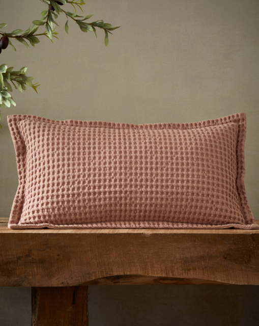 Pineapple Elephant Jaipur Waffle Cushion Pink - Pineapple Elephant - Size: 30X50 - image 1