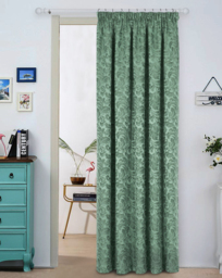 Buckingham Jacquard Door Curtain Green - Sundour - Size: 117X214 - thumbnail 1