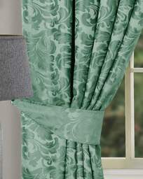 Buckingham Jacquard Door Curtain Green - Sundour - Size: 117X214 - thumbnail 2