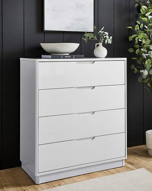 Ellia Small Chest of Drawers White - JD Williams - image 1