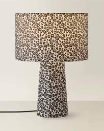 Bertie Leopard Print Table Lamp Leopard - ValueLights - thumbnail 3