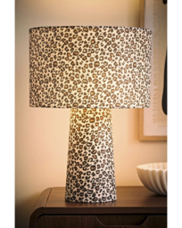 Bertie Leopard Print Table Lamp Leopard - ValueLights - thumbnail 1