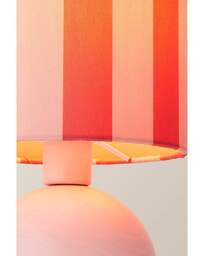 Miley Pink Stripe Table Lamp Pink - ValueLights - thumbnail 5